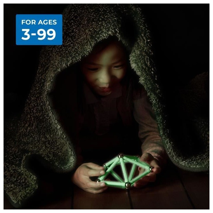 Coffret de construction - GEOMAG - Glow Recycled - 42 pieces - Luminescent - Magnétique - Plastique recyclé Coffret de construction - GEOMAG - Glow Recycled - 42 pieces - Luminescent - Magnétique - Plastique recyclé