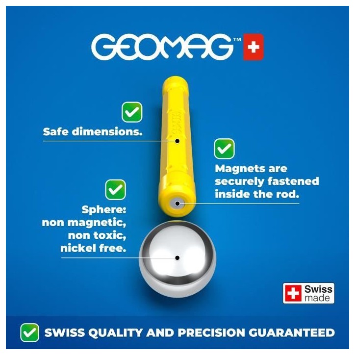 Coffret de construction - GEOMAG - Glow Recycled - 42 pieces - Luminescent - Magnétique - Plastique recyclé Coffret de construction - GEOMAG - Glow Recycled - 42 pieces - Luminescent - Magnétique - Plastique recyclé