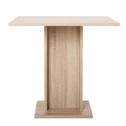 Table a manger de 2 a 4 personnes - Carrée - Classique - Décor chene