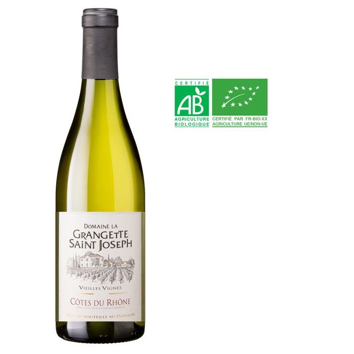 Domaine La Grangette Saint Joseph 2025 Côtes du Rhône - Vin blanc de la Vallée du Rhône - Bio