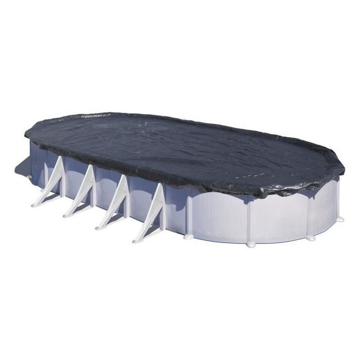 GRE - Bâche d'hivernage pour piscine tubulaire hors-sol ovale 5x3m - Polyéthylene 180g/m² GRE - Bâche d'hivernage pour piscine tubulaire hors-sol ovale 5x3m - Polyéthylene 180g/m²