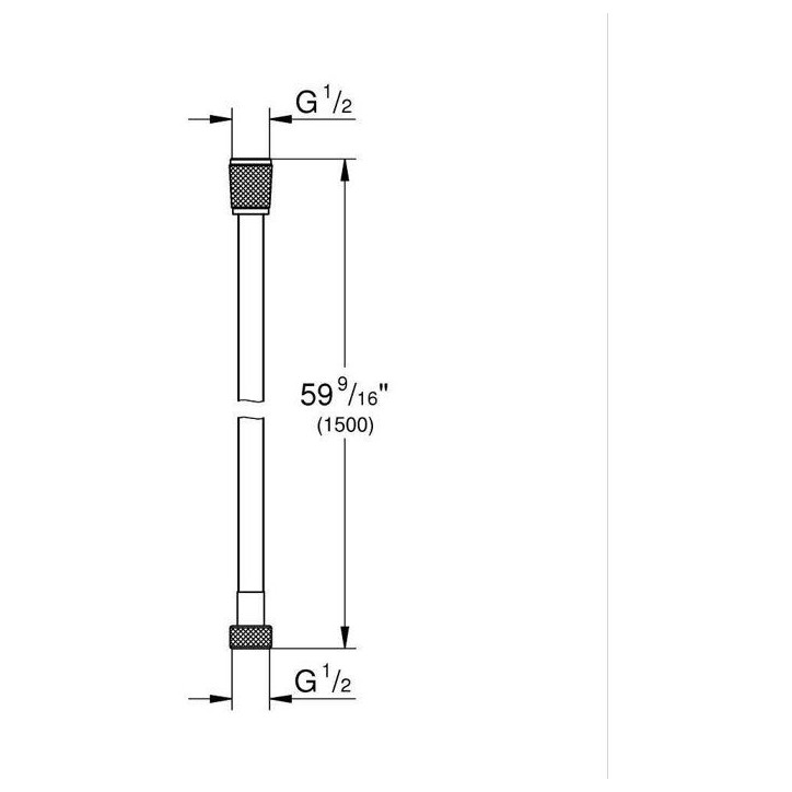 Flexible de douche - GROHE VitalioFlex 27505001 - 1,5m - Anti-pliures - Anti-torsion - Connexion universelle - Surface lisse -Ch Flexible de douche - GROHE VitalioFlex 27505001 - 1,5m - Anti-pliures - Anti-torsion - Connexion universelle - Surface lisse -Ch