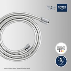 Flexible de douche - GROHE VitalioFlex 27505001 - 1,5m - Anti-pliures