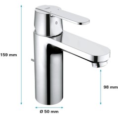 GROHE Robinet de salle de bains lavabo Get, tirette de vidage, bonde i