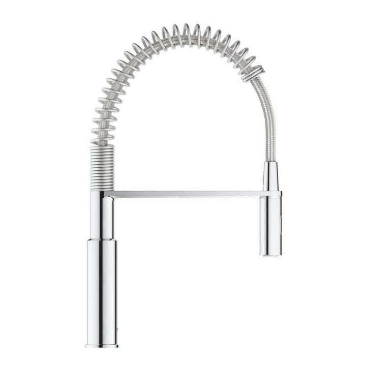 GROHE Robinet évier de cuisine Get, mitigeur monocommande 2 jets, robinet avec douchette extractible professionnelle, 30361000
