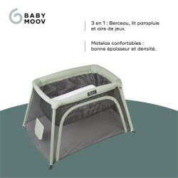 Babymoov Lit parapluie 3-en-1 Moov and Comfy - Des la Naissance et jus