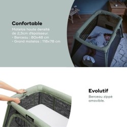 Babymoov Lit parapluie 3-en-1 Moov and Comfy - Des la Naissance et jus