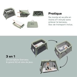 Babymoov Lit parapluie 3-en-1 Moov and Comfy - Des la Naissance et jus