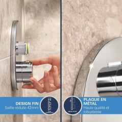Ensemble de douche encastré - Tous les types de jets - Mitigeur therm