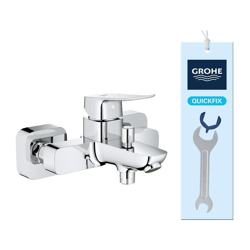 Mitigeur de bain / douche mural - GROHE DICE - Chrome