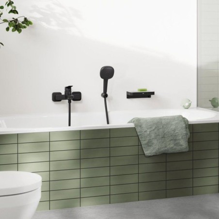 Mitigeur de bain / douche mural - GROHE DICE - Noir mat
