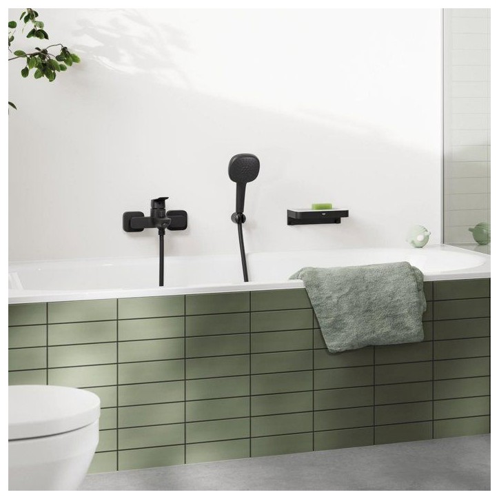 Mitigeur de bain / douche mural - GROHE DICE - Noir mat Mitigeur de bain / douche mural - GROHE DICE - Noir mat