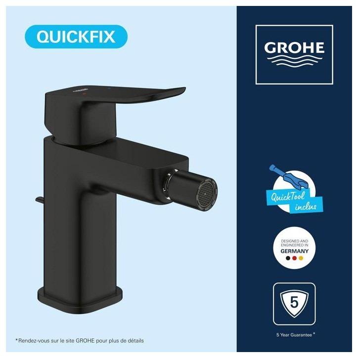 Mitigeur de bidet - GROHE DICE - Noir mat Mitigeur de bidet - GROHE DICE - Noir mat