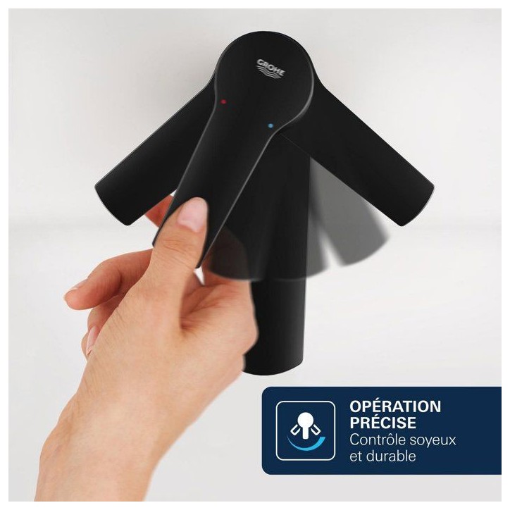 Mitigeur de bidet - GROHE DICE - Noir mat Mitigeur de bidet - GROHE DICE - Noir mat