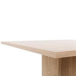 Table a manger de 2 a 4 personnes - Carrée - Classique - Décor chene