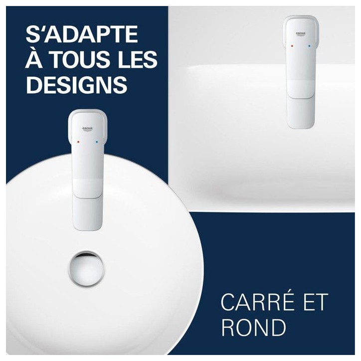 Mitigeur de lavabo - GROHE DICE - Taille S - Clic-clac - Chrome Mitigeur de lavabo - GROHE DICE - Taille S - Clic-clac - Chrome