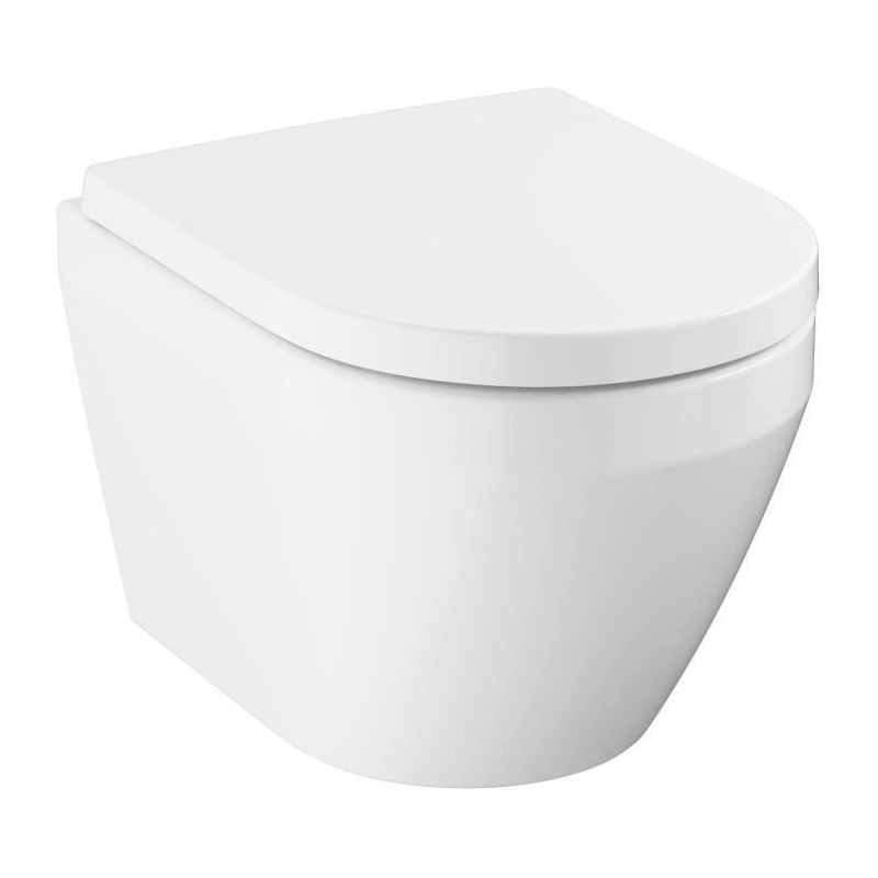 Ensemble WC suspendu compact - Sortie horizontale - Sans bride - GROHE