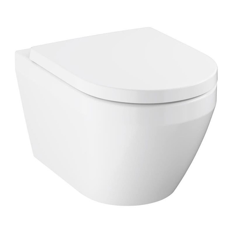 Ensemble WC suspendu compact - Sortie horizontale - Sans bride - GROHE
