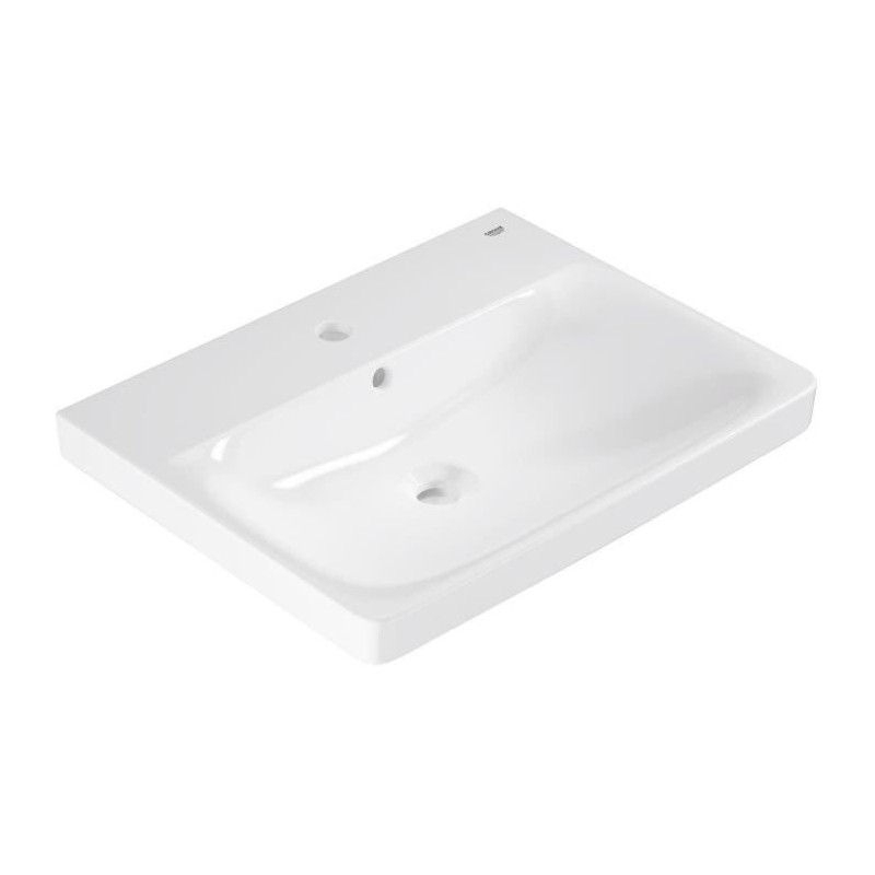 Lavabo suspendu - Porcelaine vitrifiée - Rectangulaire - GROHE Euro C