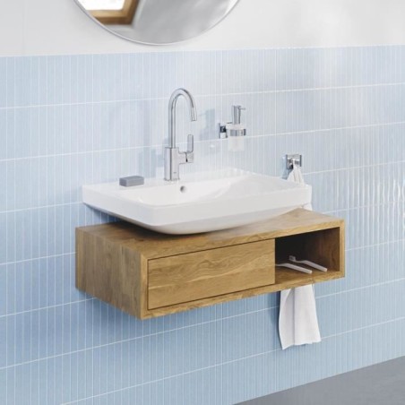 Lavabo suspendu - Porcelaine vitrifiée - Rectangulaire - GROHE Euro Ceramic - 60 cm - 21 cm - Blanc