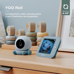 Babymoov Babyphone Caméra Sans Fil YOO Roll - Rechargeable - Autonomi
