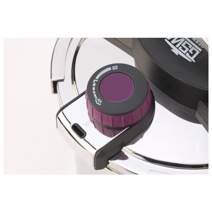 Autocuiseur - Induction - GSW - Easy Click - 6 L - Ø 22 cm - Acier massif 18/10 Autocuiseur - Induction - GSW - Easy Click - 6 L - Ø 22 cm - Acier massif 18/10