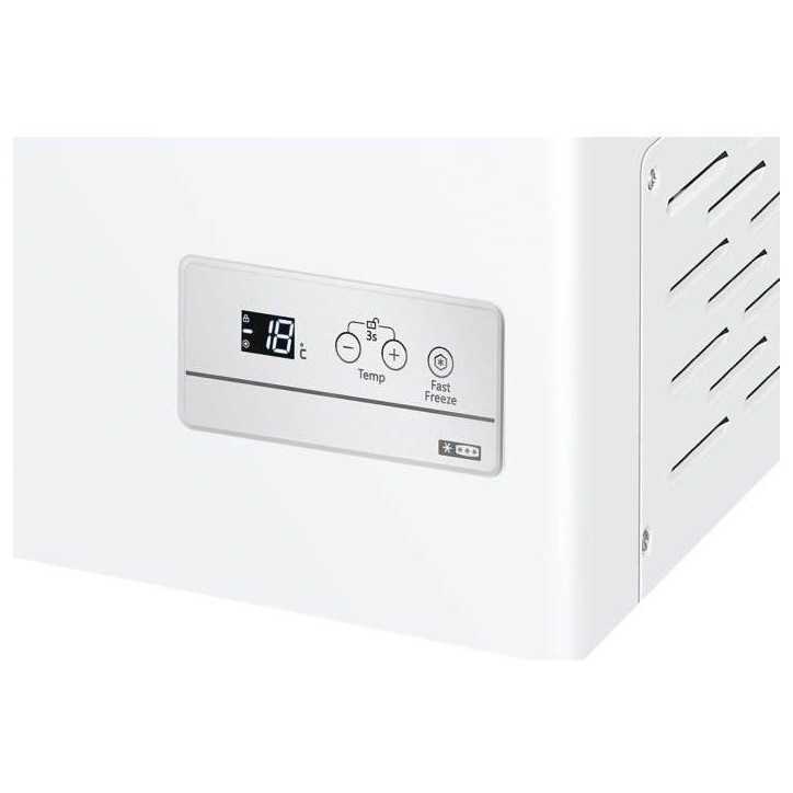 Congélateur coffre - HAIER HCE200EFR - 196 L - Classe E - 39 dB - Blanc - 91,5x55,5x84,5 cm
