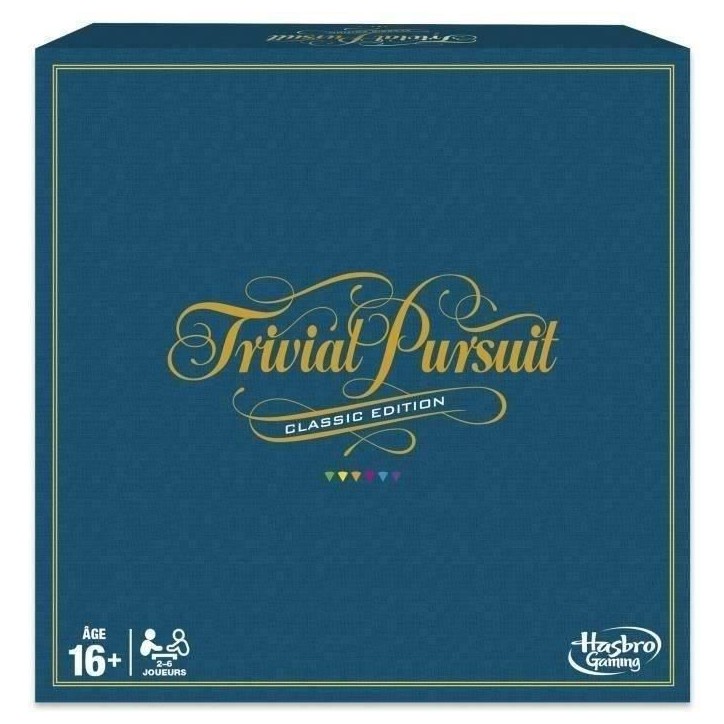 Trivial Pursuit Classique, Jeu de societe de reflexion, Jeu de plateau, Version francaise Trivial Pursuit Classique, Jeu de societe de reflexion, Jeu de plateau, Version francaise