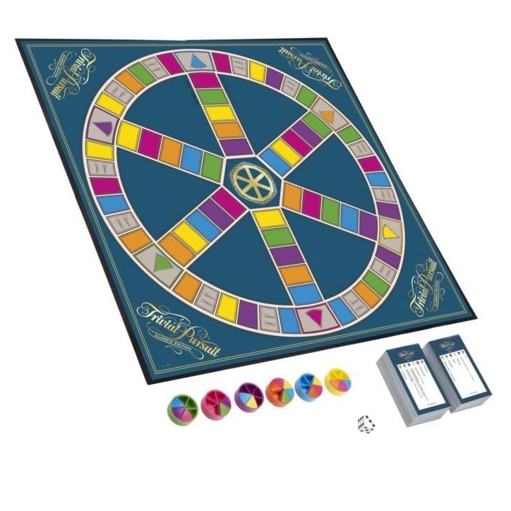 Trivial Pursuit Classique, Jeu de societe de reflexion, Jeu de plateau, Version francaise Trivial Pursuit Classique, Jeu de societe de reflexion, Jeu de plateau, Version francaise