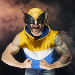 Masque de Wolverine de cosplay premium, piece de collection inspirée