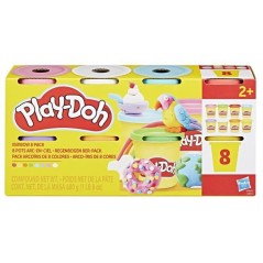 Play-Doh 8 couleurs arc-en-ciel, pots de pâte a modeler de 85 g
