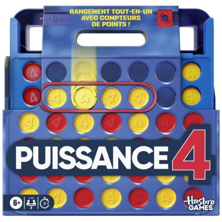 Puissance 4 (édition 2025), rangement tout-en-un, mallette de transpo