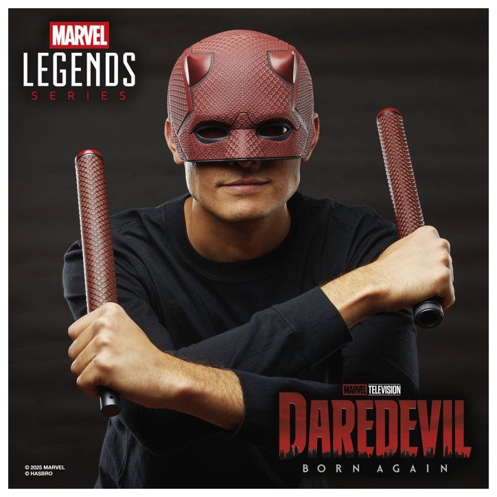 Casque de cosplay premium de Dardevil, Marvel Legends Series, Des 14 ans