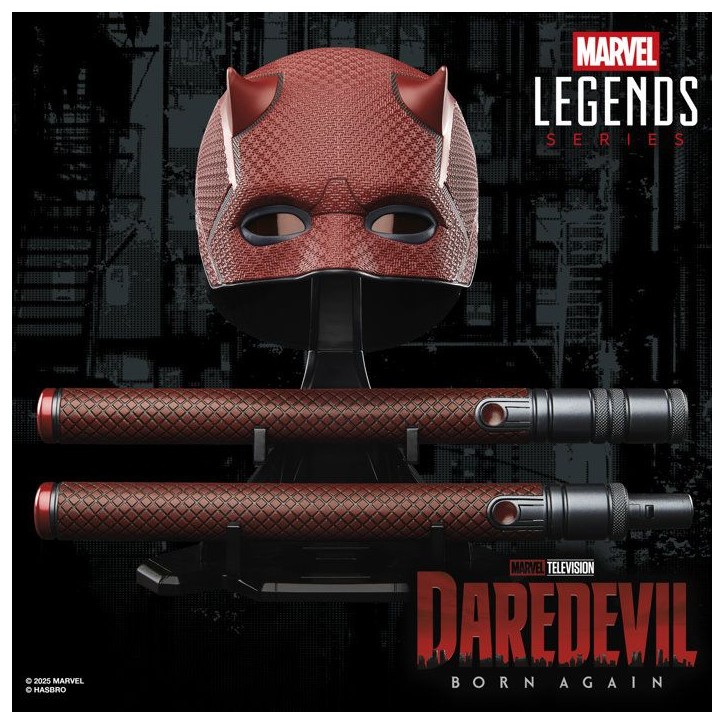 Casque de cosplay premium de Dardevil, Marvel Legends Series, Des 14 ans