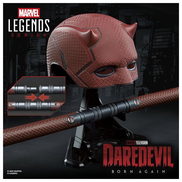 Casque de cosplay premium de Dardevil, Marvel Legends Series, Des 14 ans