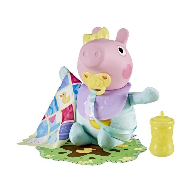 Peppa Pig Gros câlins Evie, poupée interactive avec accessoires, des