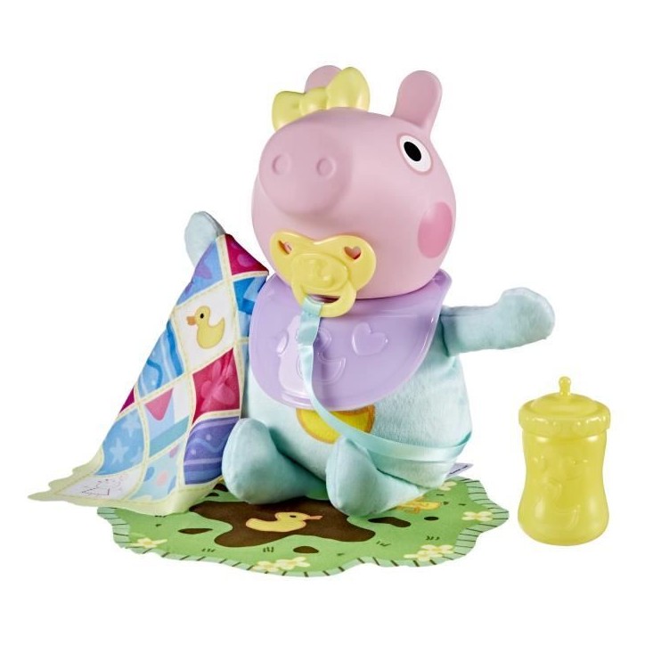 Peppa Pig Gros câlins Evie, poupée interactive avec accessoires, des 3 ans Peppa Pig Gros câlins Evie, poupée interactive avec accessoires, des 3 ans