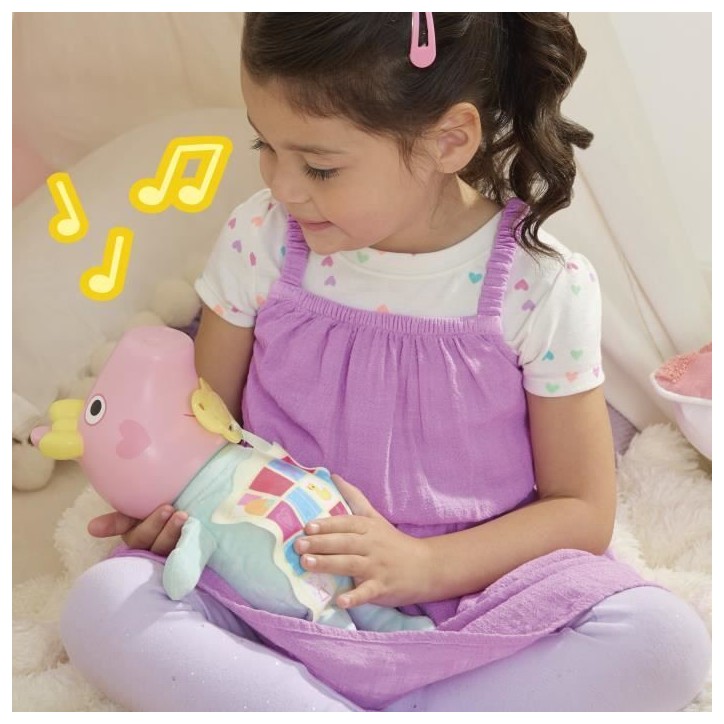 Peppa Pig Gros câlins Evie, poupée interactive avec accessoires, des 3 ans Peppa Pig Gros câlins Evie, poupée interactive avec accessoires, des 3 ans