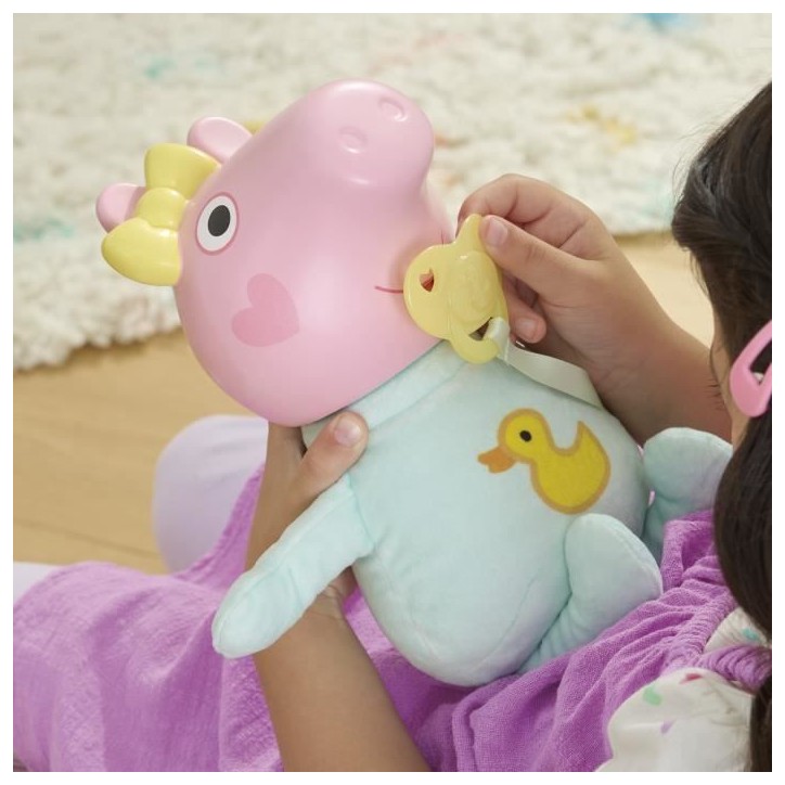 Peppa Pig Gros câlins Evie, poupée interactive avec accessoires, des 3 ans Peppa Pig Gros câlins Evie, poupée interactive avec accessoires, des 3 ans