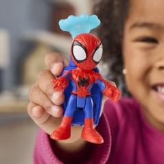 Hélico de l'équipe Spidey, figurine de 7,5 cm et véhicule avec pro