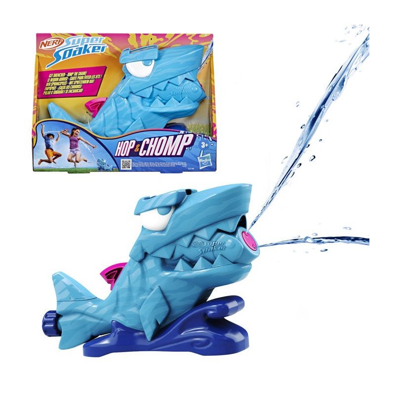 Nerf SOA Hop & Chomp, Jets d'eau, mâchoire articulée, se raccorde au