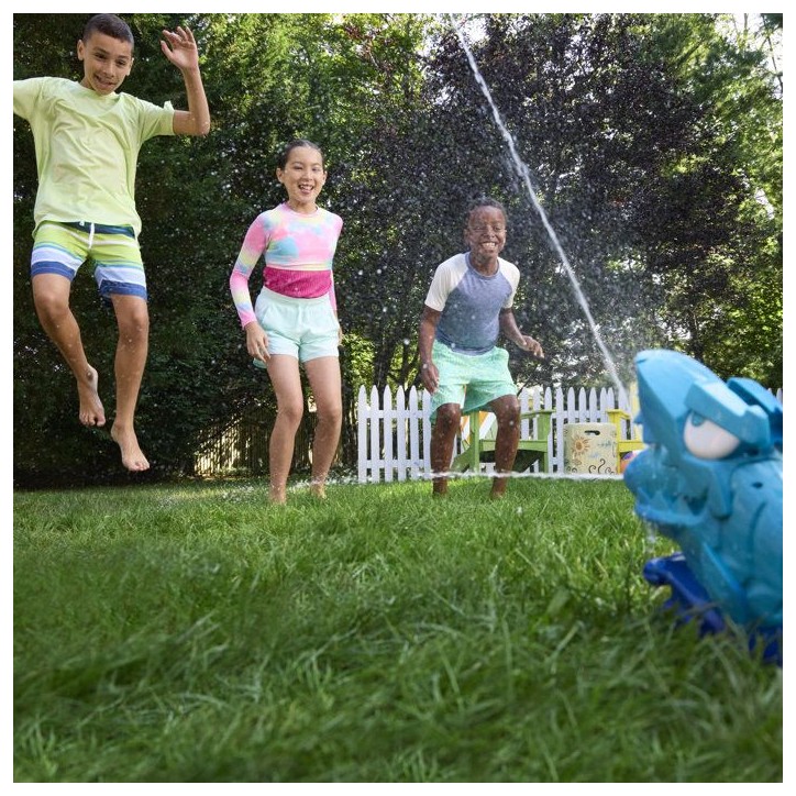 Nerf SOA Hop & Chomp, Jets d'eau, mâchoire articulée, se raccorde au Tuyau d'arrosage, Nerf Super Soaker, des 3 ans Nerf SOA Hop & Chomp, Jets d'eau, mâchoire articulée, se raccorde au Tuyau d'arrosage, Nerf Super Soaker, des 3 ans