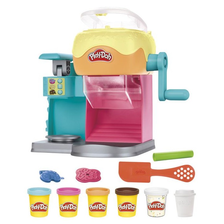 Play-Doh Donut Drop Shop, coffret de pâte a modeler, jouet de nourriture factice, loisirs créatifs pour enfants, des 3 ans Play-Doh Donut Drop Shop, coffret de pâte a modeler, jouet de nourriture factice, loisirs créatifs pour enfants, des 3 ans