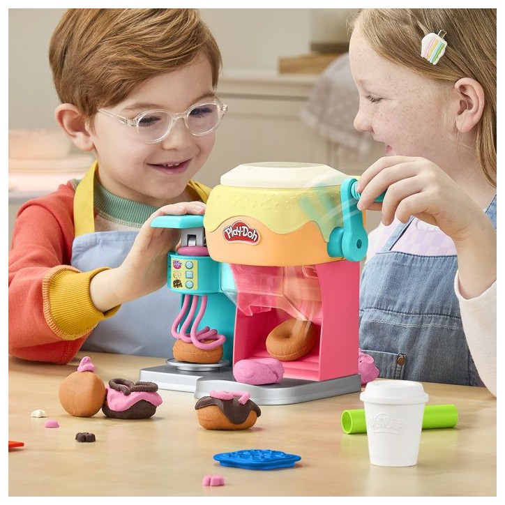 Play-Doh Donut Drop Shop, coffret de pâte a modeler, jouet de nourriture factice, loisirs créatifs pour enfants, des 3 ans Play-Doh Donut Drop Shop, coffret de pâte a modeler, jouet de nourriture factice, loisirs créatifs pour enfants, des 3 ans