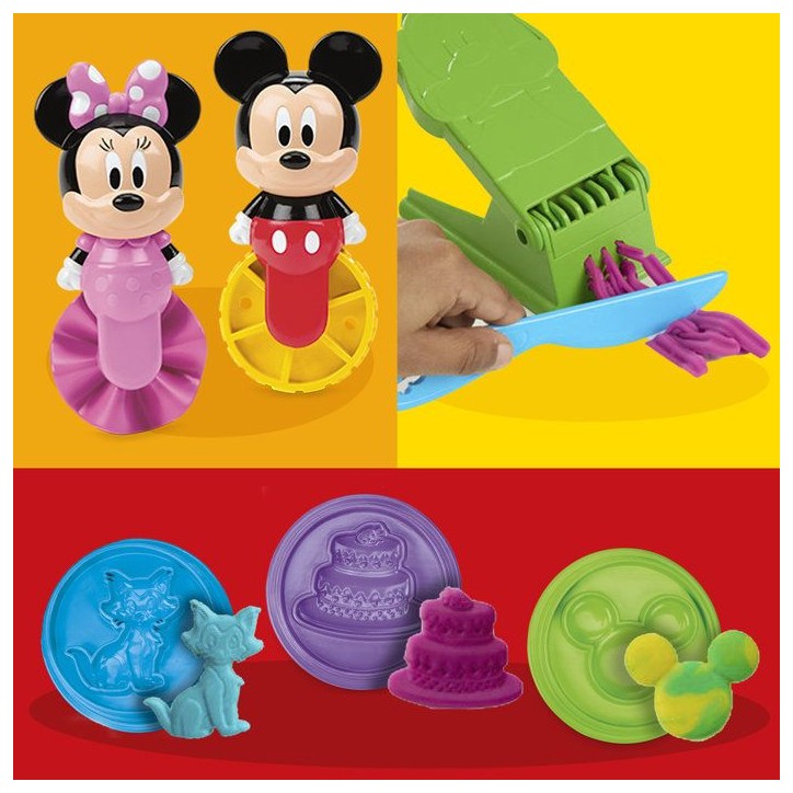 Play-Doh Disney Junior Crée une histoire, coffret de pâte a modeler portatif, loisirs créatifs Mickey & Minnie, des 2 ans Play-Doh Disney Junior Crée une histoire, coffret de pâte a modeler portatif, loisirs créatifs Mickey & Minnie, des 2 ans