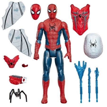 Figurine SpiderMan 29 cm Titan Series Ultime arsenal d'araignée, super-héros, Marvel Spider-Man: Brand New Day, des 4 ans