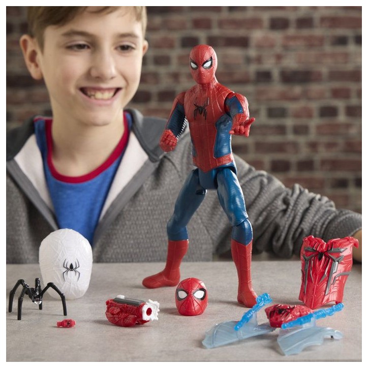 Figurine SpiderMan 29 cm Titan Series Ultime arsenal d'araignée, super-héros, Marvel Spider-Man: Brand New Day, des 4 ans Figurine SpiderMan 29 cm Titan Series Ultime arsenal d'araignée, super-héros, Marvel Spider-Man: Brand New Day, des 4 ans