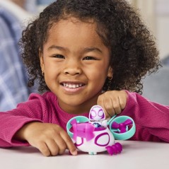 Véhicule Hélico de Ghost-Spider avec figurine de 7,5 cm et accessoi
