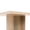 Table a manger de 2 a 4 personnes - Carrée - Classique - Décor chene