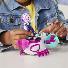 Véhicule Hélico de Ghost-Spider avec figurine de 7,5 cm et accessoi